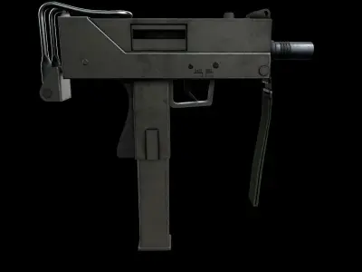 Mac-10 gun Low-poly 3D model purchase