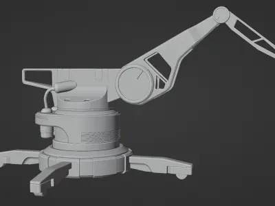 Crane Low-poly 3D model