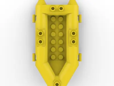 Lego Boat Inflatable Free 3D model