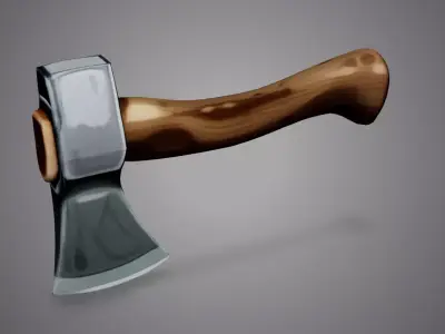 Handcrafted Axe 3D Model 3D model