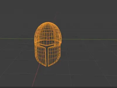 big sporten helmet  Low-poly 3D model