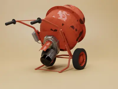 Concrete Mixer 3D model purchase