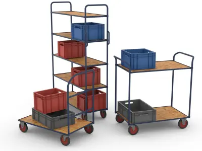 Picking trolleys - 3 samples 3D model