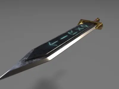 GreatSwored legend of zelda sword Low-poly 3D model