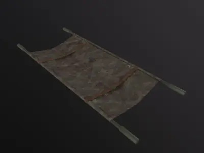 Military Stretcher 3D Model Low-poly 3D model