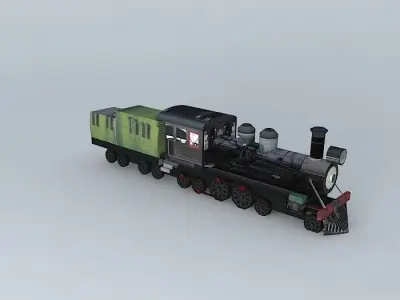 Old Train 3D model purchase
