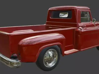 Vintage Rusty Pickup Truck 3D Model 3D model 29