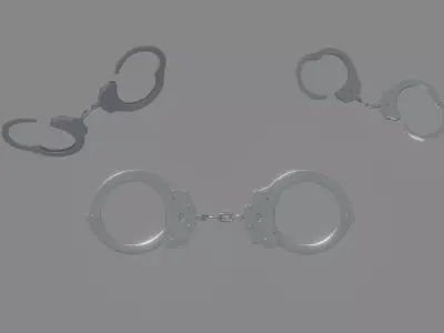 Handcuffs 3D model purchase