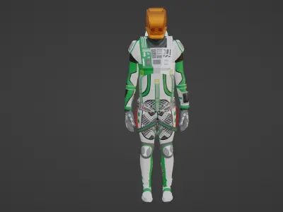 Robot Soldier - Assault Soldier Low-poly 3D model buy