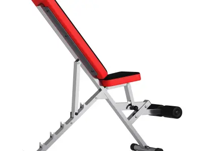 CCLIFE ZERRO Banco de Pesas Ajustable Banco de Abdominales 3D model