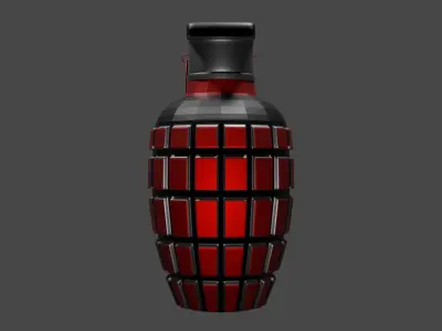 Grenade Low-poly 3D model purchase