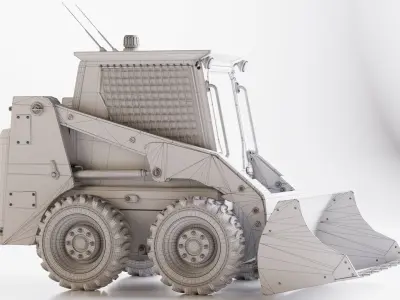 PhotoRealistic SkidSteer Loader High quality by Terlan125 3D model