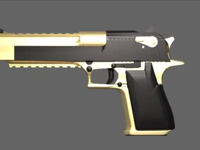 Desert Eagle pack--PBR metal Low-poly 3D model