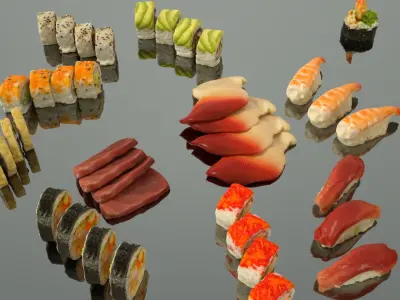 Sushi 3D model order