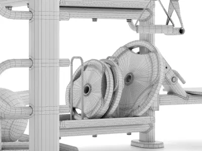 Sports trainer Life Fitness Synrgy 360 3D model