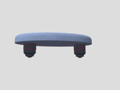 Hoverboard pillow Free 3D model