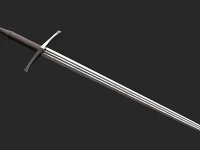 Olbrecht Medieval Sword Free low-poly 3D model