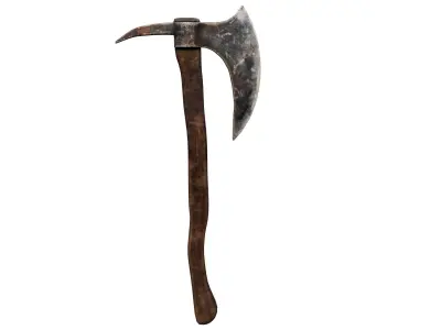 Ax Medieval Low-poly 3D model