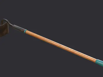 Farming Hoe Low-poly 3D model