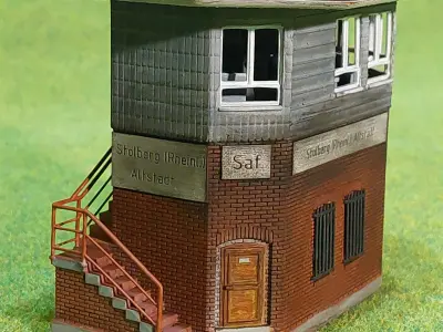 German signal box Stolberg 1-160 resin 3D print model