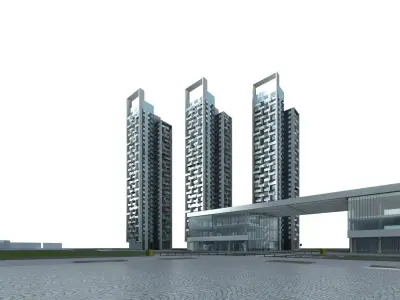 High-Rise Residential 3D model