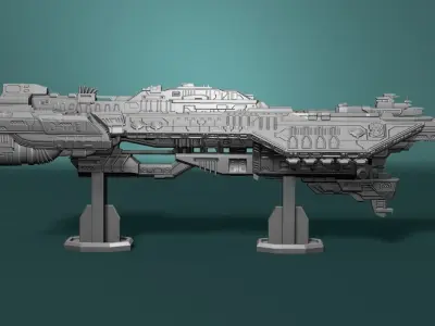 Spirit of fire Phoenix class halo 3D print model
