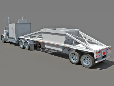 Bottom Dump Truck 3D model