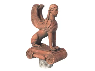 sphinx 5 Low-poly 3D model