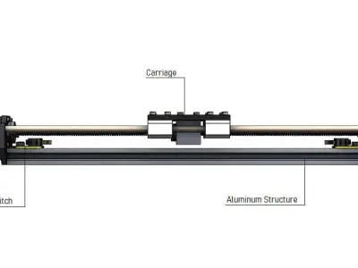Linear Module - Screw Drive 3D model