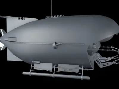 russian submarine mir 1 Free 3D model
