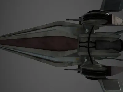 V-wing starfighter 3D model