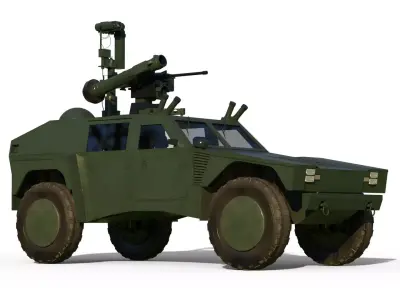 RST-V Shadow Hybrid Tactical Vehicle 3D model