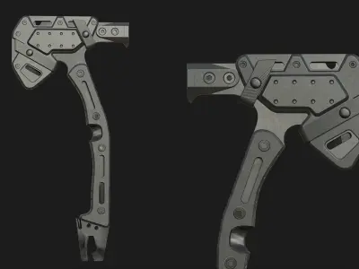 Camping Axe PBR Low-poly 3D model