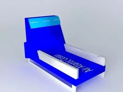 Air Atlantic Ocean Pearmanent Economy Class Airplane Seat Free 3D model