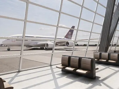 Airport Low-poly 3D model purchase