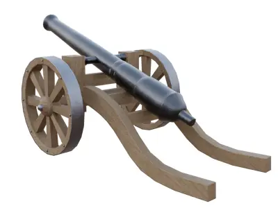 Small Cannon 3D model