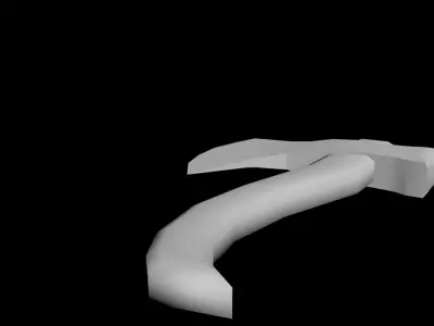 Battle axe model Free low-poly 3D model