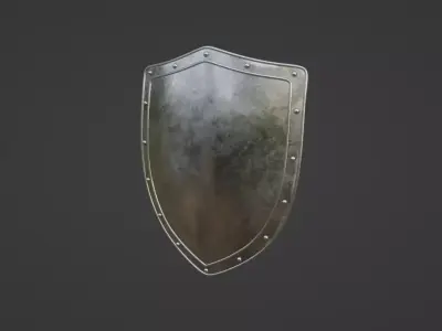 Medieval Sheild Low-poly 3D model