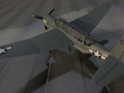 Vought TBU-1 Seawolf or Consolidated TBY-1 Seawolf 3D model