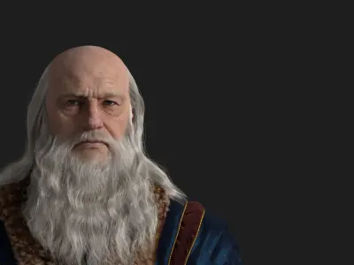 Leonardo Da Vinci Bust 3D model purchase