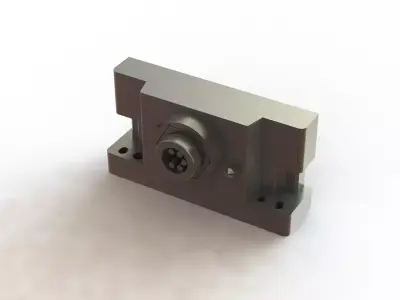 Placa de Extremidade SMC EX600 ED5 End Plate 3D model