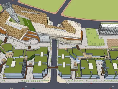 Sketchup Commercial Office Complex 229 3D model