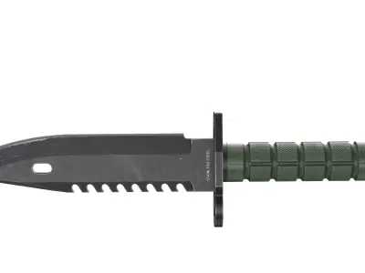 Battle knife Low-poly 3D model purchase