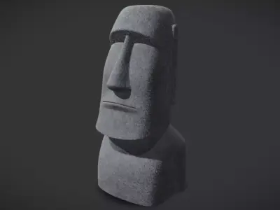 Moai Statue 3D model
