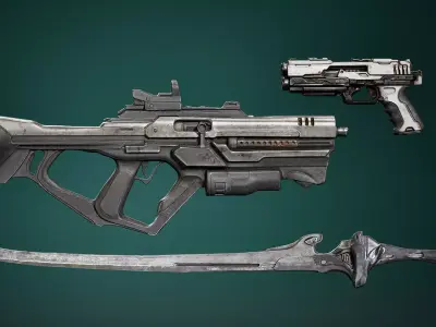 Sci-fi props Kara 3D model
