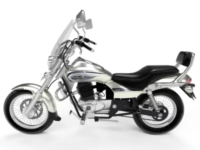 Bajaj Avenger Cruise 220 Low-poly 3D model