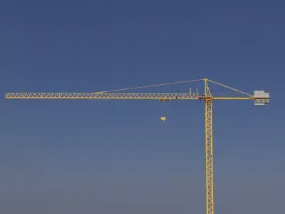 Hammerhead Tower Crane 4 - Construction Crane 3D model
