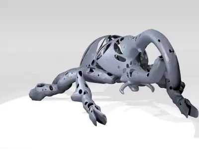 Hercules Dust Voronoi 3D model