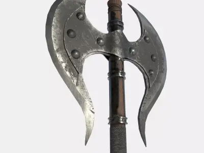 Battle Axe Low-poly 3D model Low-poly 3D model purchase