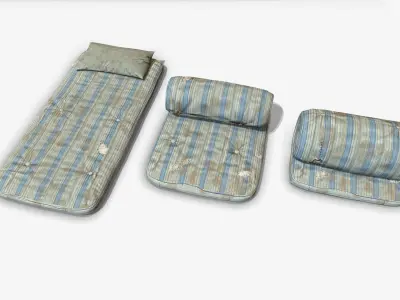 Mattress old Low-poly 3D model